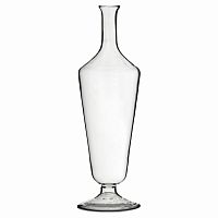 ваза стеклянная на ножке 26 см hydria в Чите