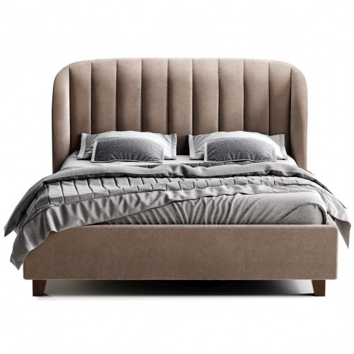 кровать двуспальная 180х200 бежево-розовая tulip в Чите
