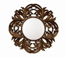 зеркало круглое большое в резной раме round leaf в Чите