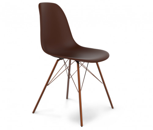 стул dsr коричневый s37 (eames style) в Чите