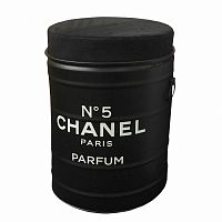 декоративная бочка-пуф chanel №5 black m в Чите