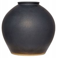 ваза керамическая объемная 26 см antiqued черная в Чите