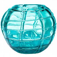 ваза стеклянная ice (синяя) 17*19 в Чите