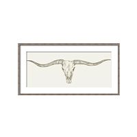 постер western skull mount коричневый в Чите