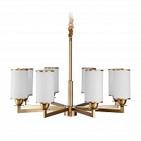 люстра brch9040-8 от delight collection белая/золото в Чите