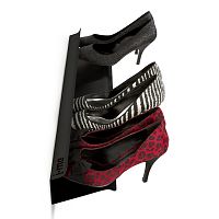 полка для обуви shoe rack 70 см чёрная в Чите