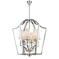 люстра presidential 6 от delight collection белая/никель в Чите