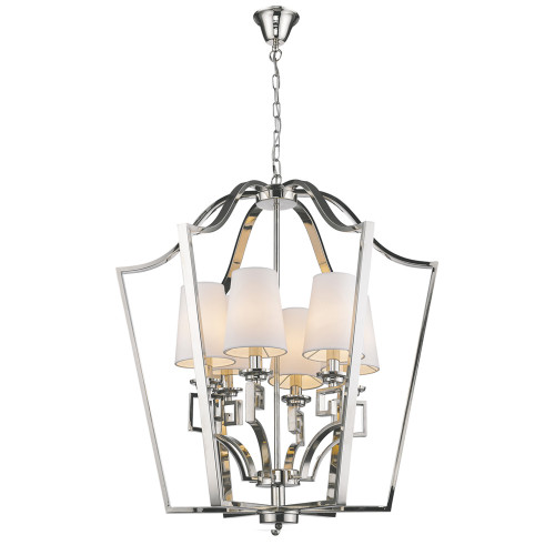 люстра presidential 6 от delight collection белая/никель в Чите