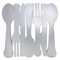 зеркальное панно настенное столовые приборы tableware в Чите