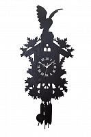 настенные часы с маятником domestic puzzle black i в Чите