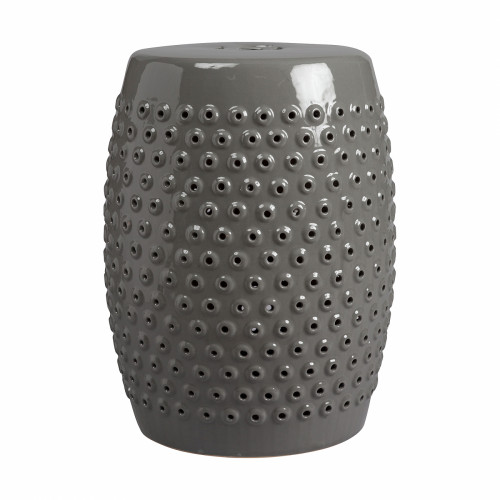 керамический столик-табурет cutwork garden stool серый в Чите