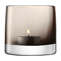 подсвечник стеклянный мокко для чайной свечи light colour, 8,5 см в Чите