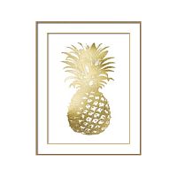 постер gold pineapple золотой в Чите