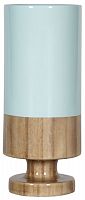 ваза настольная rustic chic tube blue wood в Чите