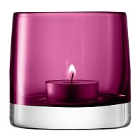 подсвечник стеклянный лиловый для чайной свечи light colour, 8,5 см в Чите