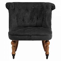 кресло amelie french country chair серый велюр м в Чите