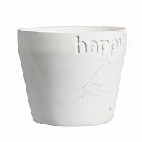 цветочный горшок happy белый в Чите