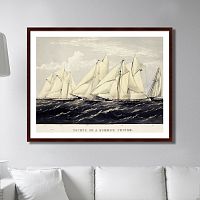 картина: yachts on a summer cruise, 1871г. в Чите