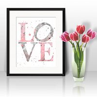постер love а4 в Чите