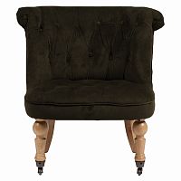 кресло amelie french country chair серо-коричневое в Чите