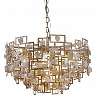 подвесная люстра crystal lux diego sp9 d600 gold в Чите