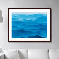 картина: mountain silhouettes in the brandenburg alps, austria в Чите