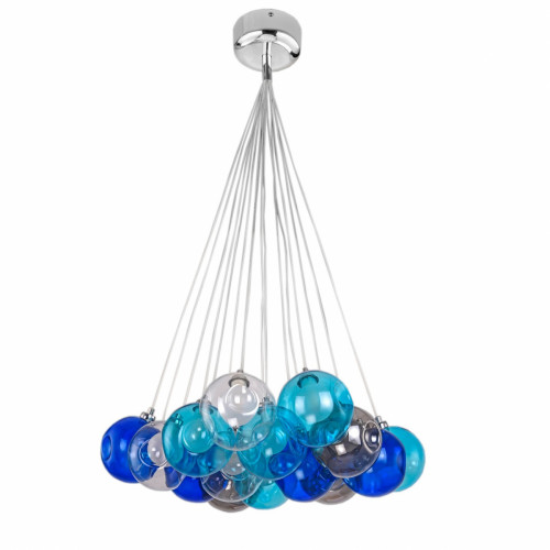 люстра bocci blue 15 прозрачное, голубое, пепельное стекло в Чите
