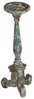 подсвечник состаренный фигурный голубой relic collection, 61 см в Чите