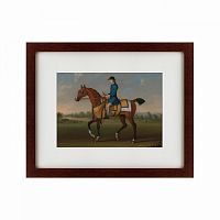 картина: bay racehorse with jockey up, 1730 в Чите