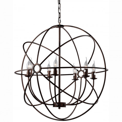 люстра foucault's orb crystal nude коричневая в Чите
