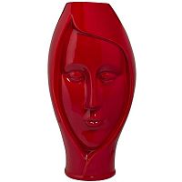 ваза голова женщины бордовая 19,5х16,5х37,5 см в Чите