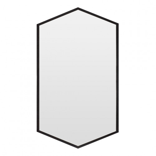 зеркало шестиугольное черное hexagon в Чите