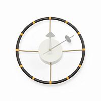 часы steering wheel настенные черный+желтый/black+yellow в Чите