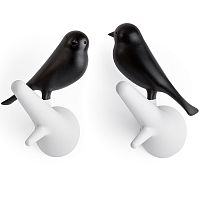 вешалки настенные sparrow 2 шт. белые-черные в Чите