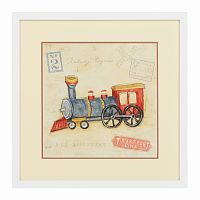 постер vintage locomotive разноцветный в Чите