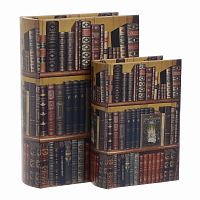 шкатулки-книги, набор из 2 шт. мультиколор в Чите