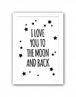 постер to the white moon and back а3 в Чите