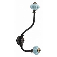настенный декоративный крючок knobs голубой в Чите