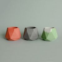 подсвечник из бетона под мрамор eco линту, 6 см в Чите