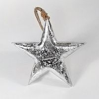 игрушка на елку звезда серебряная snow star, 15х15х2,5 см в Чите