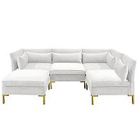 диван zara sectional угловой белый в Чите