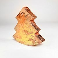 украшение новогоднее ель золотая golden tree, 15х14х2,5 см в Чите