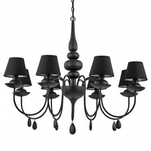 подвесная люстра ideal lux blanche sp8 nero в Чите