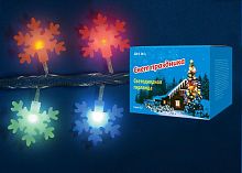 светодиодная гирлянда «снежинки-3» 700см (07936) uniel uld-s0700-050/dta multi ip20 snowflakes-3 в Чите