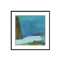 постер winter river синий в Чите