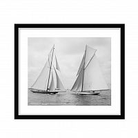 постер sailboats race during cruise серый в Чите