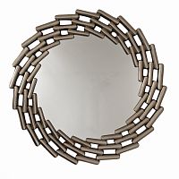 зеркало большое круглое в витой раме silver leaf в Чите