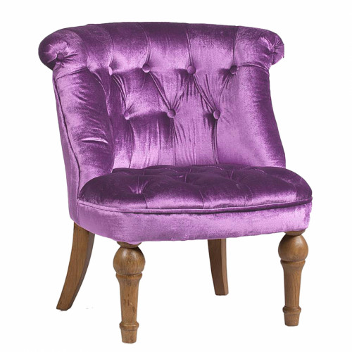 кресло sophie tufted slipper chair лиловое в Чите