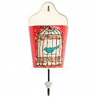 настенный крючок birdie in pocket red в Чите