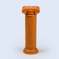 свеча высокая оранжевая hestia column в Чите